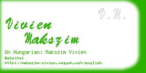 vivien makszim business card